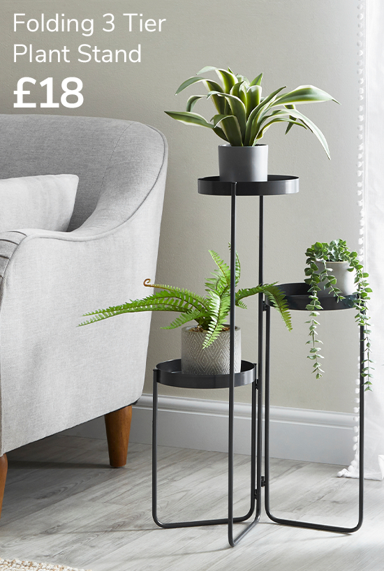 Folding 3 Tier Plant Stand